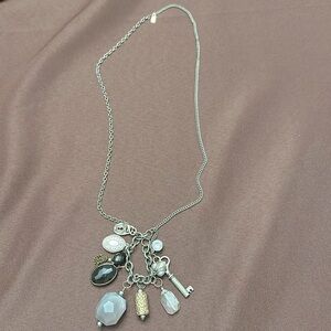 J.Jill Gun Metal with 10 charm dangles including a working locket.